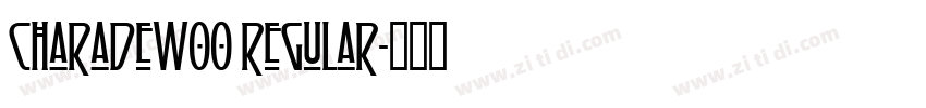 CharadeW00 Regular字体转换